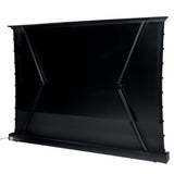 celexon CLR UST Kontrastleinwand II 110 Zoll schwarze Bodenleinwand - Rückseite mit Streben