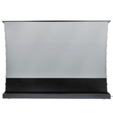 celexon CLR UST Kontrastleinwand II 120 Zoll schwarze Bodenleinwand - Frontansicht ausgefahren