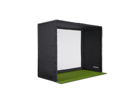 celexon Fairway Golf Simulator 300x250x150cm - Schrägansicht Enclosure