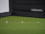 celexon Fairway Golf Simulator 300x250x150cm - Abschlagmatte mit Tee-Markierungen