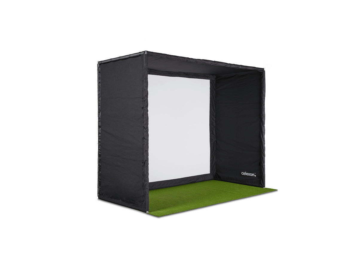 celexon Fairway Golf Simulator Enclosure 400 x 300 x 300 cm - Schrägansicht