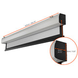 celexon Motor Expert XL 400 x 225cm Motorleinwand - Maßzeichnung mit Abmessungen