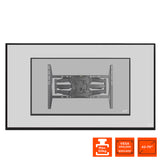 celexon Adjust-S70460 TV-Wandhalterung - Rückansicht am Fernseher mit VESA- und Traglastangaben