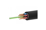 celexon UHD Fibre HDMI 25m Kabel Weiss - Querschnitt mit Glasfasern