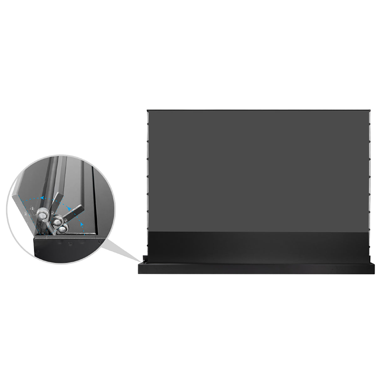 celexon CLR UST Kontrastleinwand II Plus 100 Zoll schwarz - Detail Scherenmechanismus