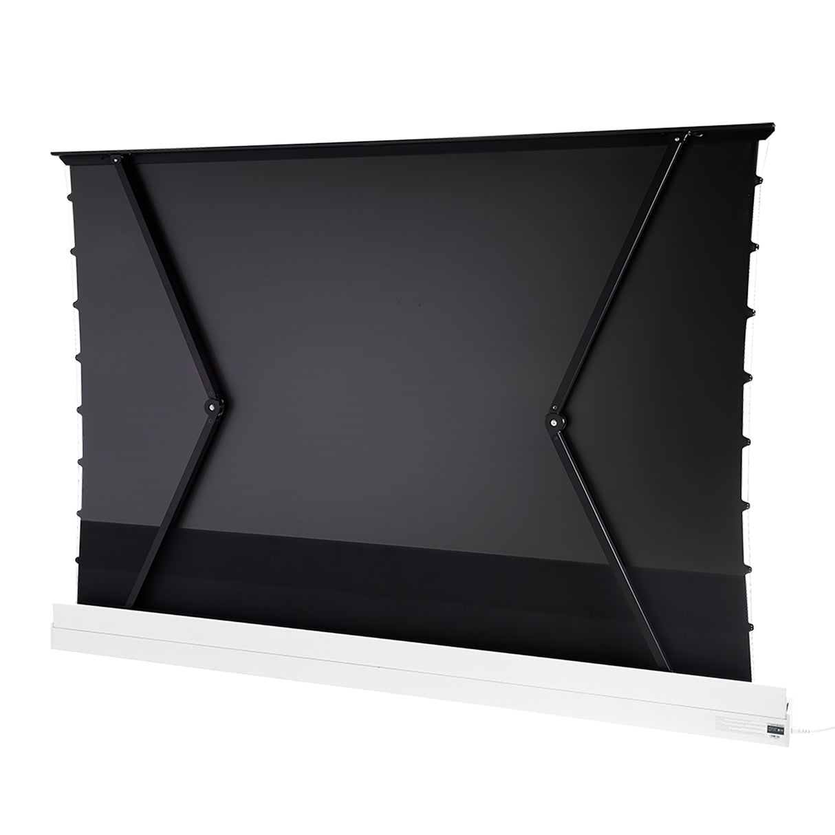 celexon CLR UST Kontrastleinwand II Plus 100 Zoll weiss - Rückseite mit Scherenmechanismus