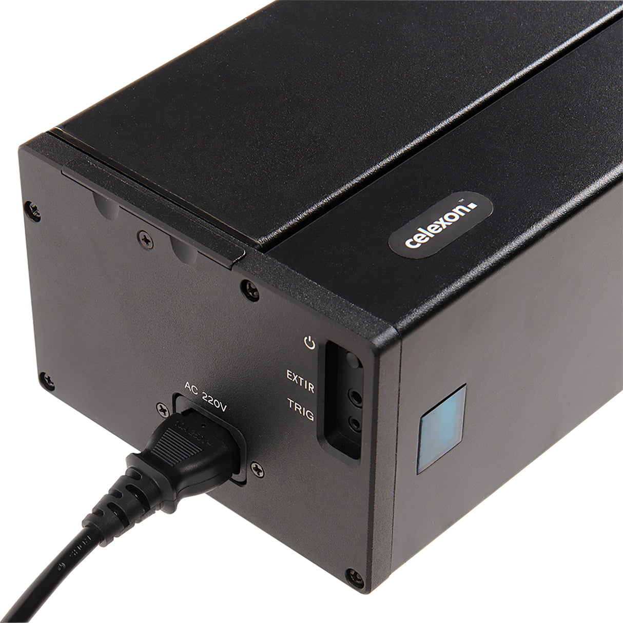 celexon CLR UST Kontrastleinwand 110 Zoll schwarz - Anschlüsse und Bedienelemente