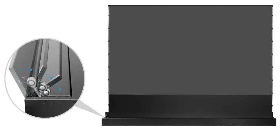 celexon CLR UST Kontrastleinwand II Plus 80 Zoll schwarz - Detail Scherenmechanismus