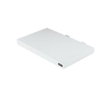 celexon Flexible motorischer Laser TV Auszug Weiß - Schrägansicht geschlossen