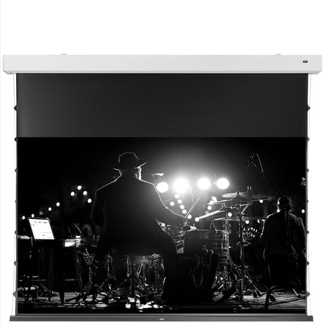 celexon Soundvision Akustik Leinwand Premium Plus 92 Zoll Motorleinwand - Vorne
