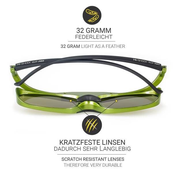 Hi-SHOCK DLP Pro Lime Heaven DLP Link 3D Brille