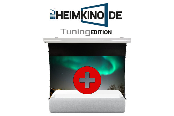 Set: Samsung LSP9T + celexon CLR Tension Motorleinwand | HEIMKINO.DE Tuning Edition