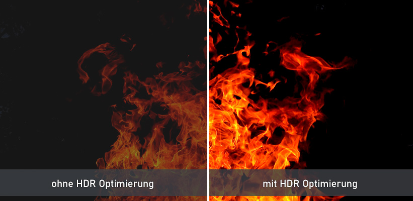 Optoma UHZ65LV Kontrast Schwarzwert HDR Vergleich