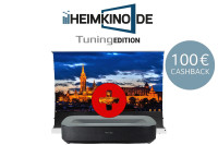 Set: Hisense PL2 + celexon CLR UST II Bodenleinwand | HEIMKINO.DE Tuning Edition Set: Hisense PL2 + celexon CLR UST II Bodenleinwand | HEIMKINO.DE Tuning Edition