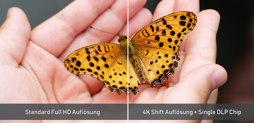 BenQ LK954ST 4K Shift Wiedergabe Vergleich