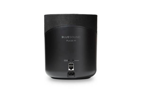 Bluesound PULSE M Kompakter Omni-Hybrid Stereo Streaming-Lautsprecher, Schwarz