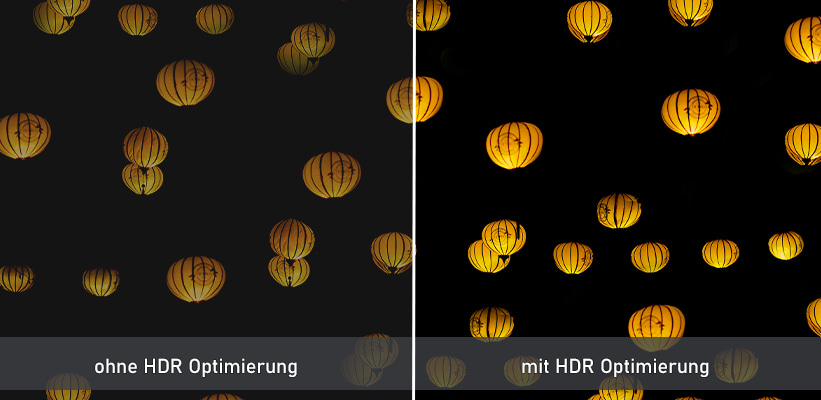 Optoma L1 HDR SDR Vergleich