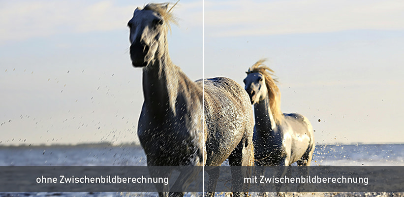 Epson EH-LS9000W Zwischenbildberechnung Vorteil 