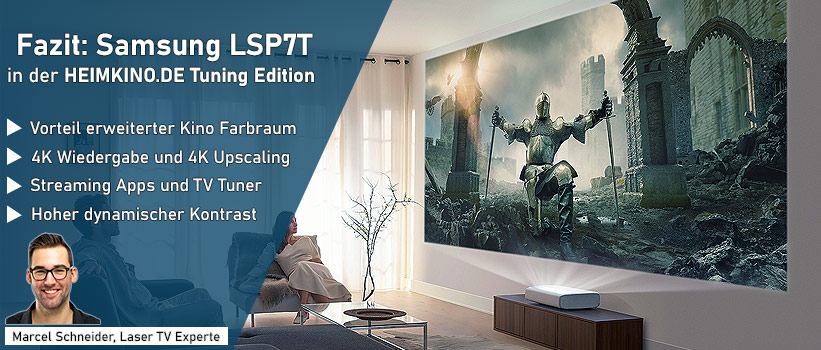 Samsung LSP7T The Premiere Laser TV Aufstellung