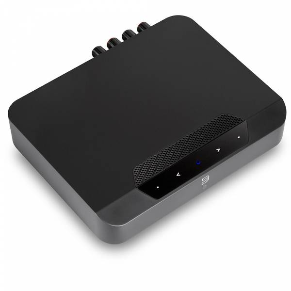 Bluesound POWERNODE EDGE HD kompakter kabelloser Streaming Stereoverstärker für Multiroom, Schwarz