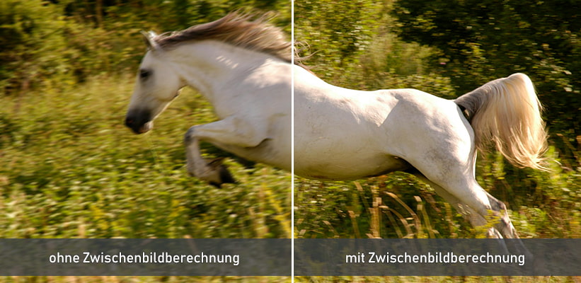 Epson EH-LS670B Frame Interpolation Echtzeit Vergleich