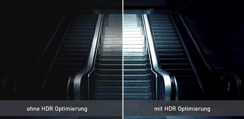 XGIMI Aura Kontrast HDR Bildvergleich
