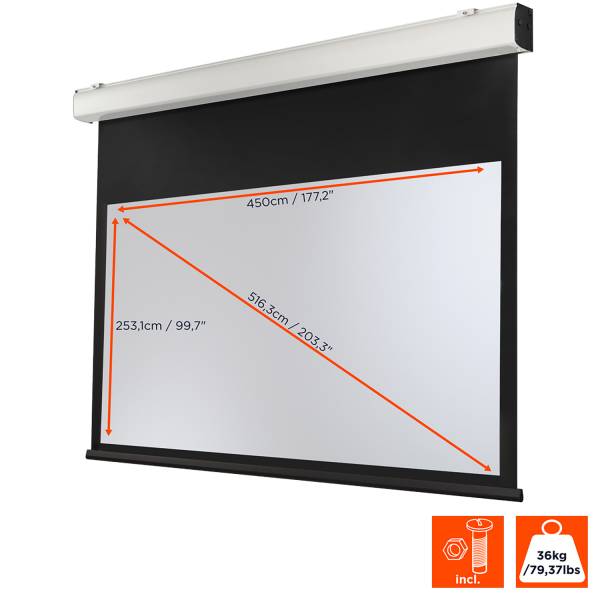 celexon Motor Expert XL 450 x 253cm - 203" Motorleinwand