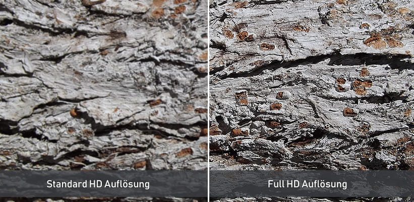 BenQ LH835ST Full HD Aufloesung Vergleich