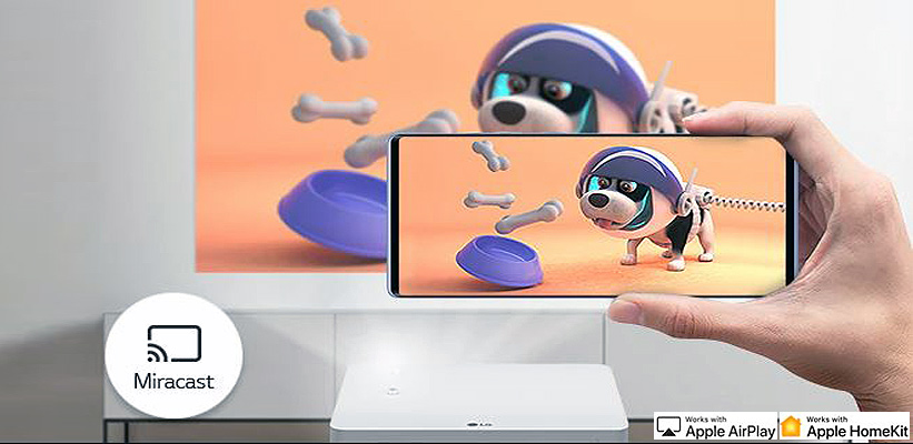 LG PF610P AirPlay MiraCast Unterstützung