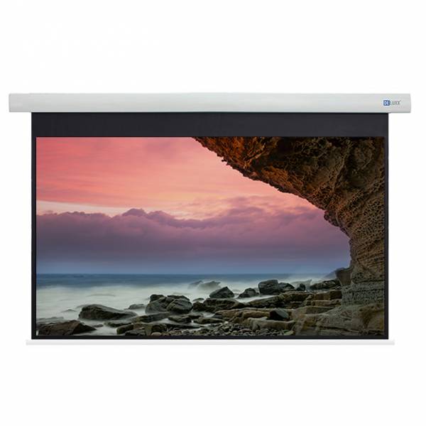 DELUXX Cinema Motorleinwand 332 x 186cm, 150 - 4K Fibre MWHT