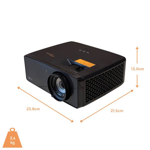 Optoma UZ38x 4K UHD Laser Heimkinoprojektor mit PureEngine Ultra - B-Ware Platin