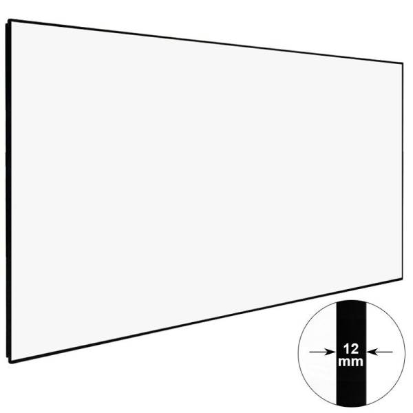 100" DELUXX Darkvision SlimFrame Rahmenleinwand 221 x 124cm - B-Ware Platin