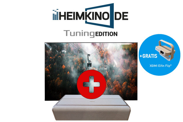 Set: XGIMI Aura 2 + celexon CLR UST Performance Rahmenleinwand | HEIMKINO.DE Tuning Edition
