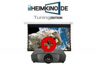 Set: BenQ W5700 + DELUXX Darkvision Tension Motorleinwand | HEIMKINO.DE Tuning Edition