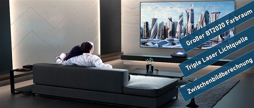 Hisense 100L9G Laser TV Integration Aufstellung