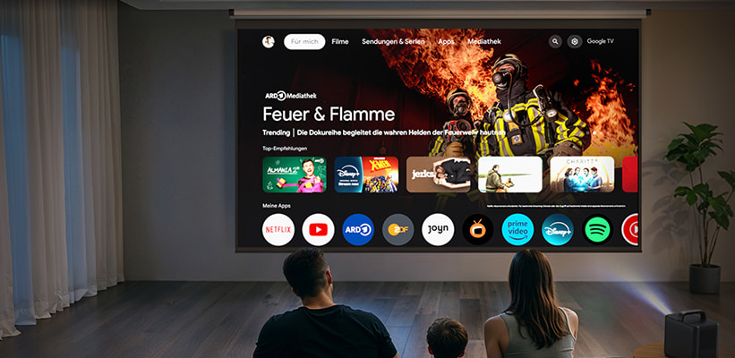 Nebula Cosmos 4K SE Google TV Streaming Apps
