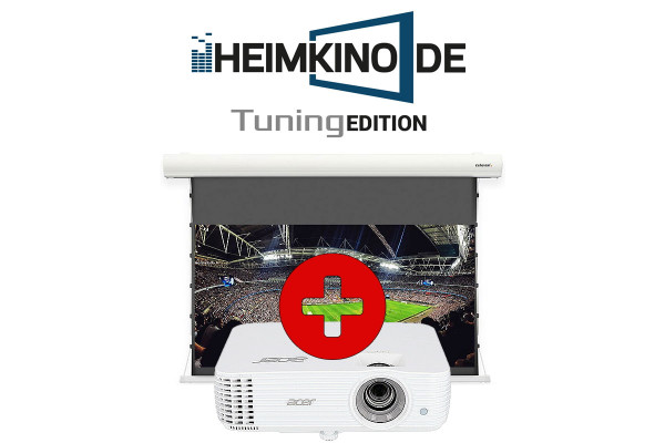 Set: Acer H6815BD + celexon Slate Tension Motorleinwand | HEIMKINO.DE Tuning Edition