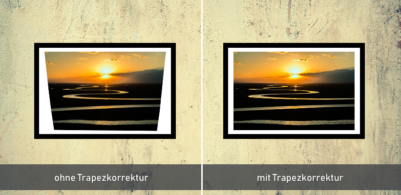 BenQ LH835ST Trapezkorrektur