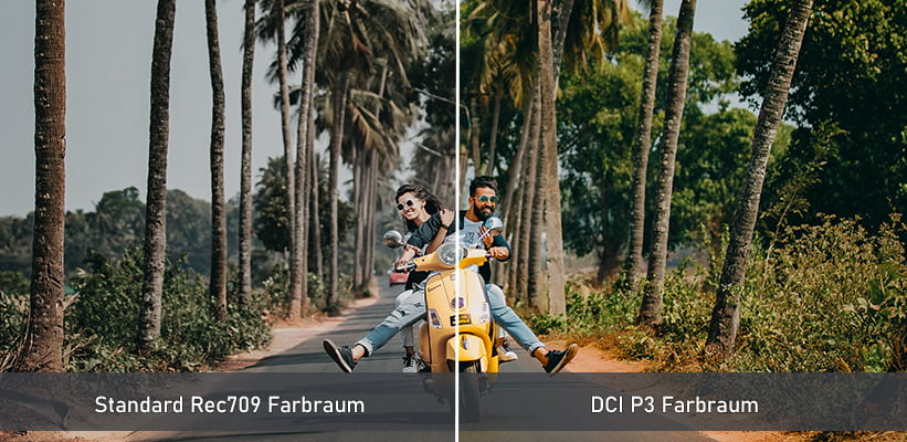 BenQ W2720i Farbraum Live-Vergleich Test