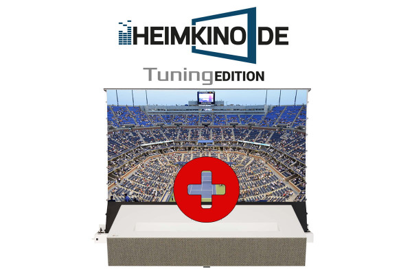 Set: LG HU915QE + celexon CLR Tension Bodenleinwand II | HEIMKINO.DE Tuning Edition