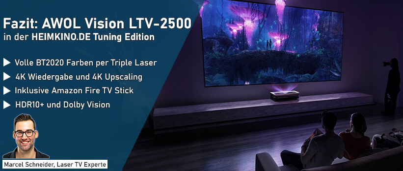 AWOL Vision LTV-2500 Laser TV Heimkino Installation