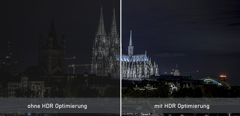 Samsung LSP7T HDR Leistung Vergleich