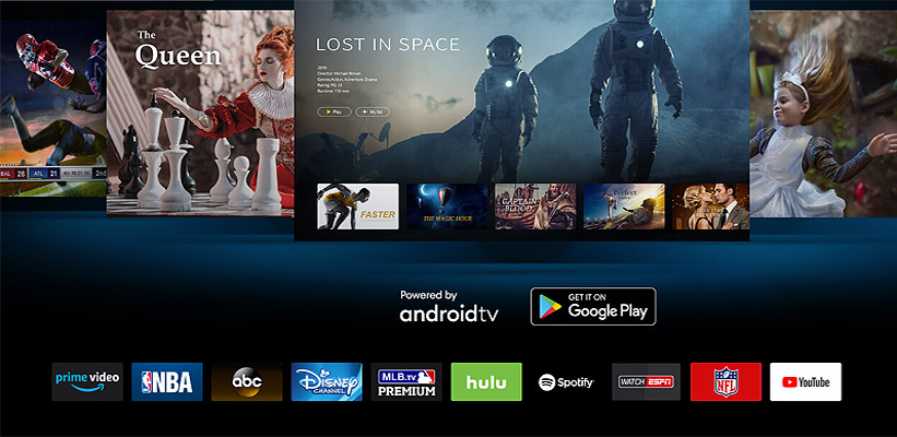 BenQ W2700i Android TV Streaming App Auswahl