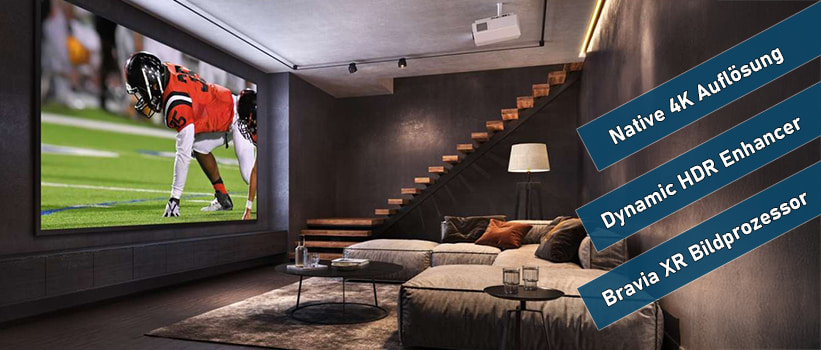Sony Bravia Projektor 8 VPL-XW6100ES Weiss Beamer Aufbau Heimkino