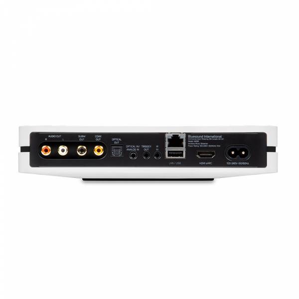 Bluesound NODE Kabelloser HD Streaming Player mit HDMI eARC, Weiss