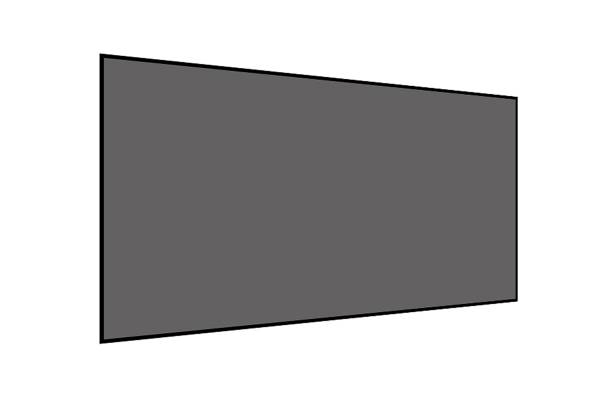 DELUXX Darkvision Kontrastleinwand 354 x 199cm - 160" SlimFrame Rahmenleinwand