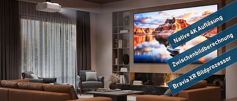 Sony Bravia Projektor 7 VPL-XW5100ES Weiss Beamer Aufbau Heimkino