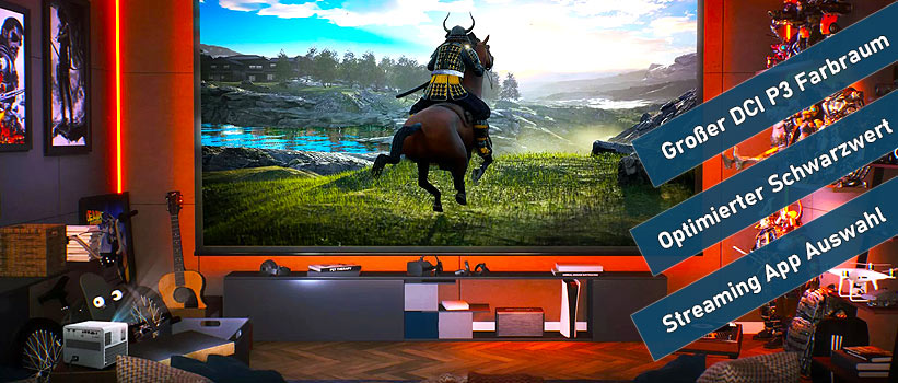 BenQ X3000I Beamer Installation Ambiente