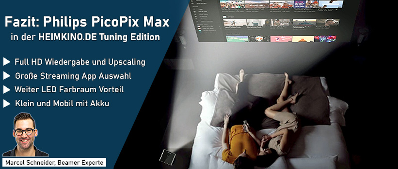 Philips PicoPix Max Beamer Fazit