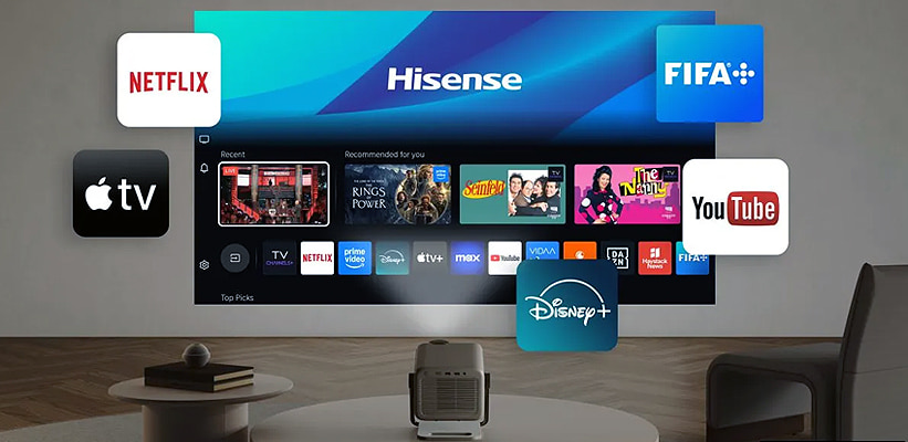 Hisense M2 Pro TriChroma Streaming App Auswahl